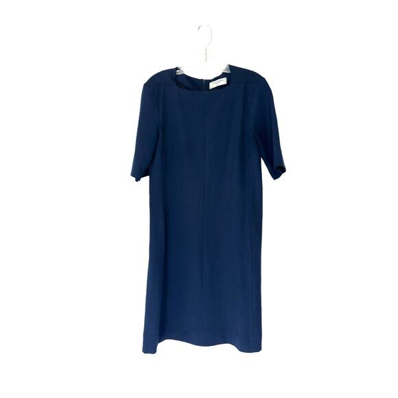 MM Lafleur The Lancia Sheath Dress Navy Business Career Office Work Size 8 - Picture 2 of 14